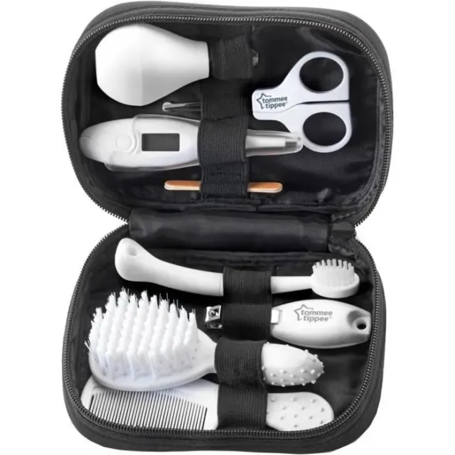 TOMMEE TIPPEE Kit de Soin Bébé, Trousse Complète et Transportable, Thermomètre e