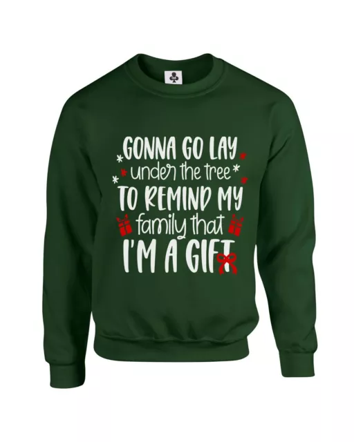 Gonna Go Lay Under The Tree Funny Adults Christmas Jumper Xmas Sweatshirt