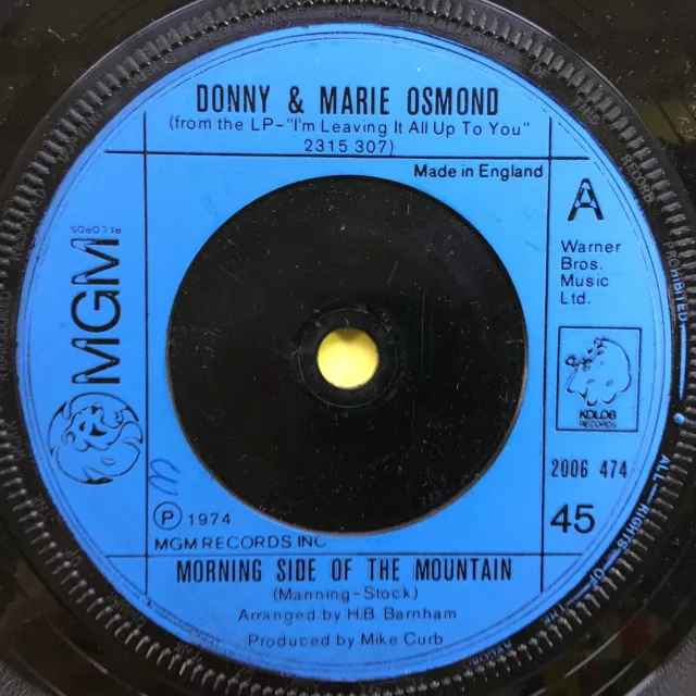 Donny & Marie Osmond - Morning Side Of The Mountain - Mgm 2006-474 Ex