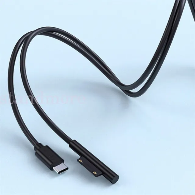 1.8m USB Type C PD 15V Charger Cable For Microsoft Surface Pro 3 4 5 6 GO Laptop 2