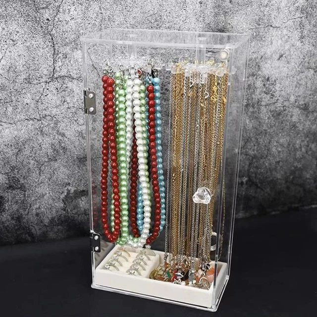 Acrylic Clear Jewellery Organizer Makeup Cosmetic Organizer Storage Box Stand·