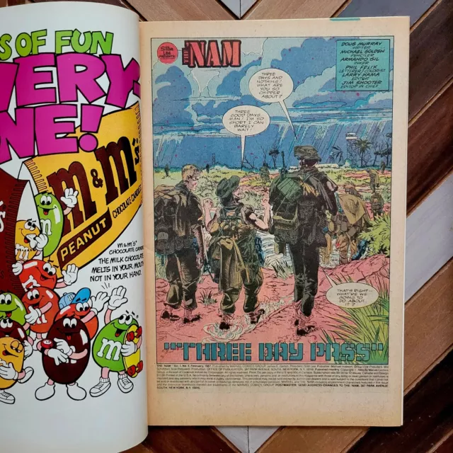 The 'NAM #3 VF/NM (Marvel 1986) HIGH GRADE "3-Day Pass!" In SAIGON! (Golden art) 3