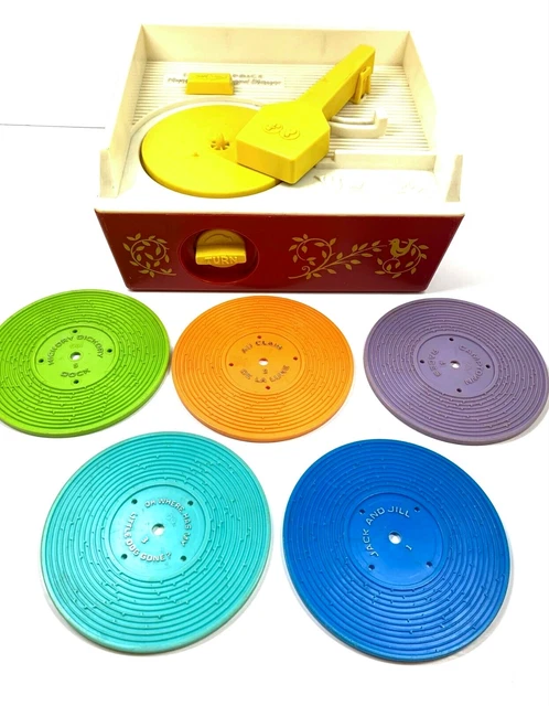 Vtg. Fisher Price Music Box Record Player 1971 Switzerland Movement Made In USA