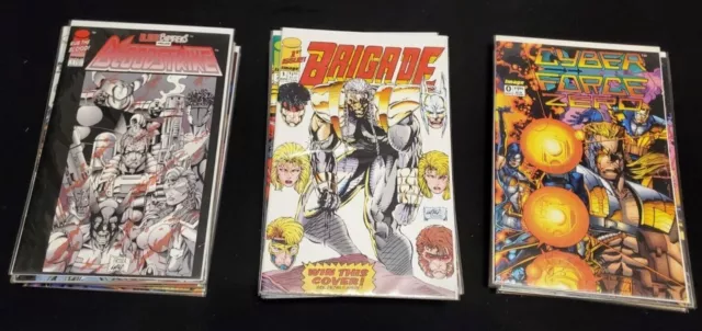 Image Lot of 50 Comics: Brigade Bloodstrike CyberForce Liefeld, Platt, Silvestri