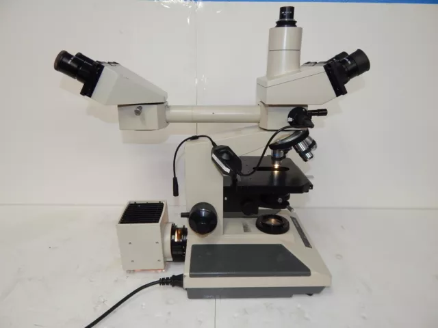 *JM* Olympus BHSP Polarizing POL Microscope BH2 -TEACHING HEAD-OBJECTIVES(FIY42) *JM* Olympus BHSP Polarizing POL Microscope BH2 -TEACHING HEAD-OBJECTIVES(FIY42)