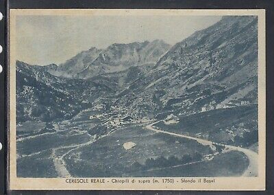 CERESOLE REALE VILLE AEM SFONDO NOASCHETTA CARTOLINA VIAGGIATA 1951 