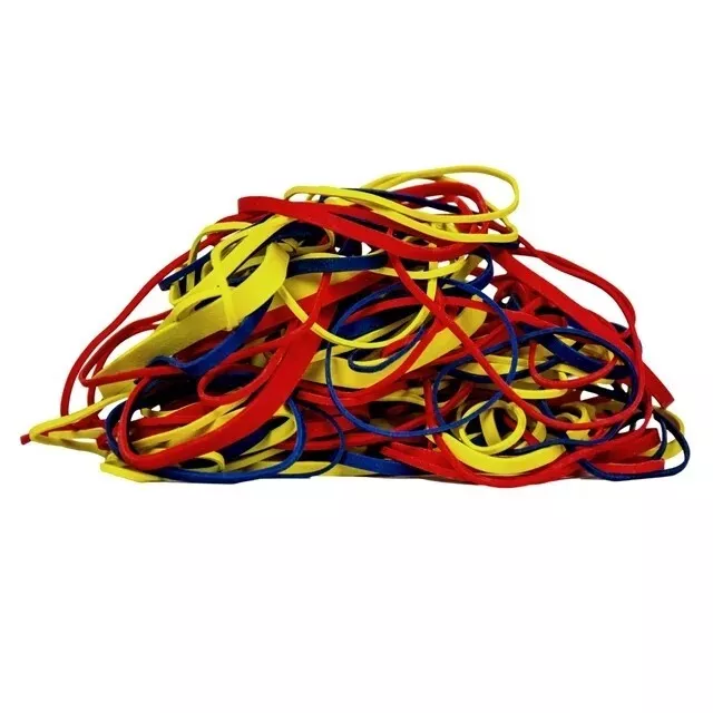 Assorted Rubber Band Size #54 Multi Colored Strong Rubber Bands