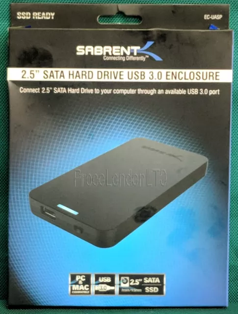 Sabrent EC-UK25 SATA auf USB 3.0 2,5 Zoll externes Festplattengehäuse