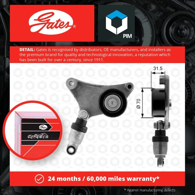 Il tendicinghia Aux si adatta all'unità TOYOTA NOAH/VOXY 2.0 01 a 07 1AZ-FSE a costine a V nuovo