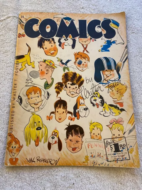 "COMICS," 1950's Vtg,  How to Draw Comics by Walter T. Foster with Hal Rasmusson