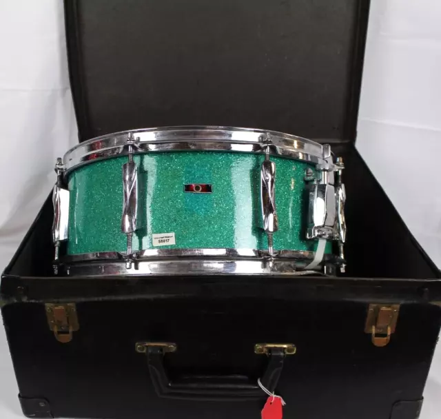 Premier Snare Drum 14" x 5" With Case- Mint Green