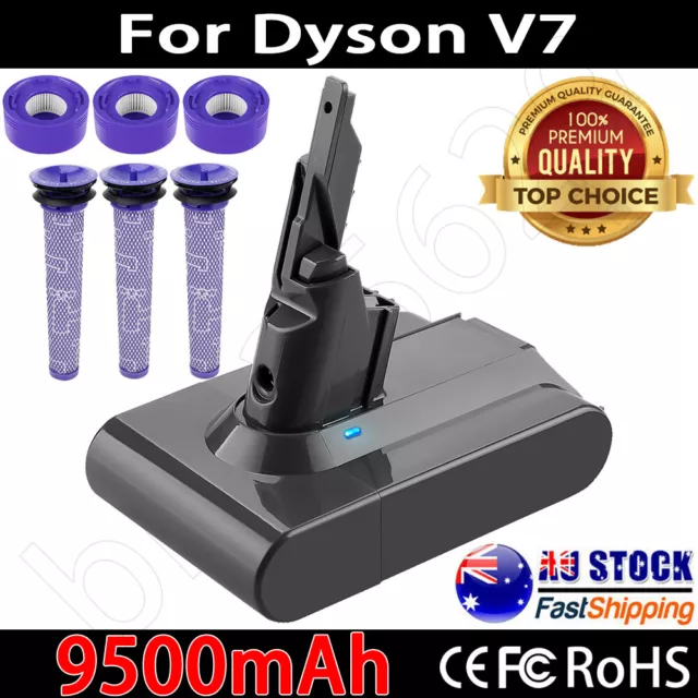 21.6V 9500mAh for Dyson V7 Battery Absolute Animal Motorhead Mattress SV11