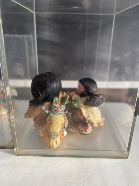 Rare Vintage 1990s Enesco friends of a feather figure lot Native American Indian 3