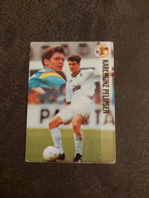 Karlheinz PFLIPSEN*Ran WM USA 94 Fußball Trading Cards*Panini*Vereinskarte