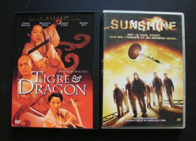 MICHELLE YEOH : LOT 4 FILMS DVD Tigre & Dragon  SUNSHINE  Le règne des assassins