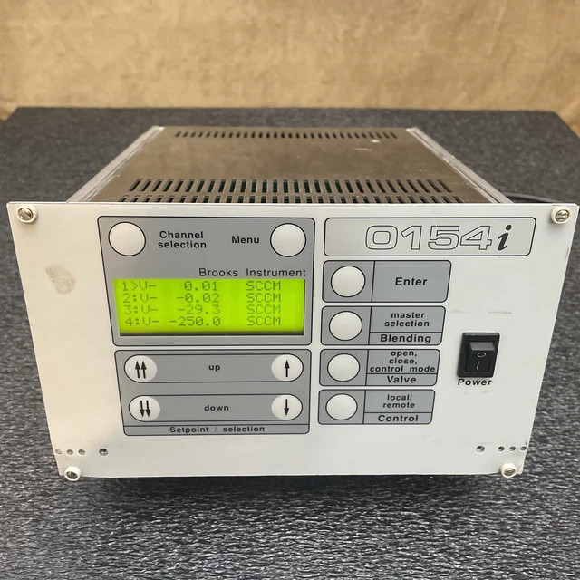 Brooks Instrument 0154BEB2B31A 4 Channel Mass Flow Controller Brooks Instrument 0154BEB2B31A 4 Channel Mass Flow Controller