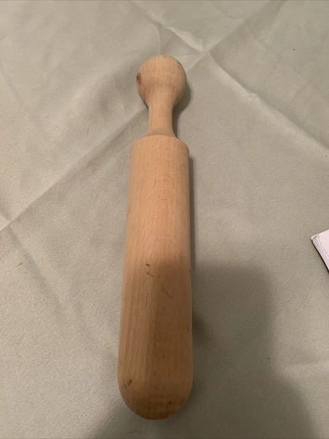 Vintage Primitive Kitchen Wooden Pestle Tool Wood Food Masher for Colander