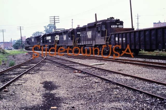 Vtg 1980's Original Photo Train Slide 558 Engine Norfolk & Western NW X2O020