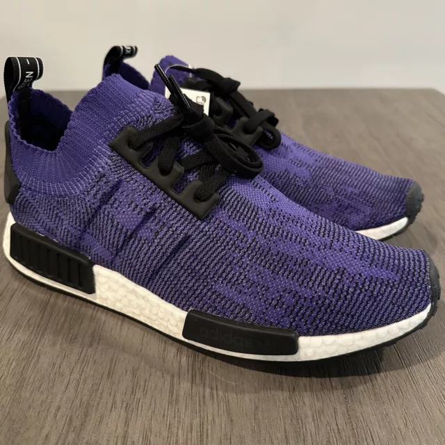 ADIDAS NMD R1 Primeknit Energy Ink Mens Size 8.5 B37627 Purple