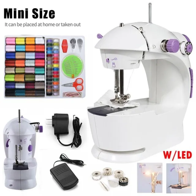 Electric Sewing Machine Multi Function Portable Mini Desktop Tailor Household