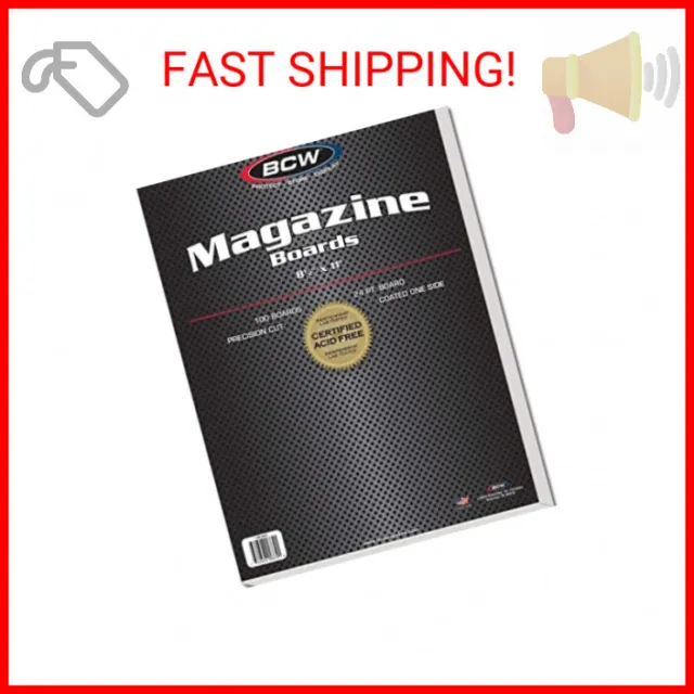 Protect Your Magazines with BCW Magazine Backing Board - 100 Pack