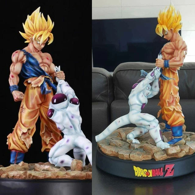 Figurine Dragon Ball Z - Son Goku VS Freezer - Combat - 24 Cm - PVC - Boîte Scellée
