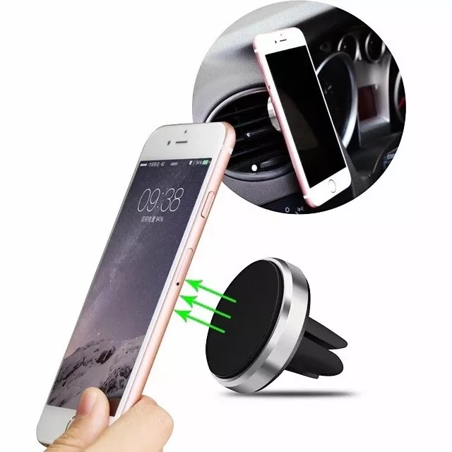 Support Voiture Magnétique Smartphone, Fixation Adhésive 3M, Swissten  S-Grip - Noir