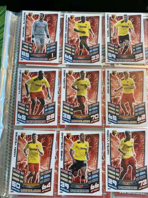 MATCH ATTAX CHAMPIONSHIP 2012/2013 12/13 CARD SET of 9 + MANAGER CARD by  TOPPS