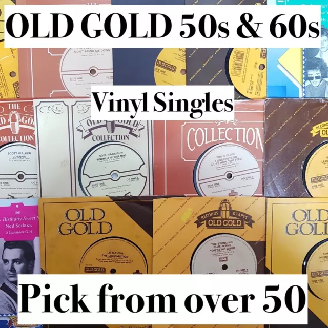 OLD GOLD 50s & 60s (45rpm Vinyl Singles) Pick from over 160 records **VG-MINT**