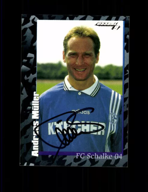 Andreas Müller FC Schalke 04 Panini Sammelbild 1997 Original Signiert + A 226647