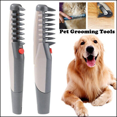 Electric Pet Dog Grooming Comb Hair Trimmer Knot Out Remove Mats Tangles Tool US