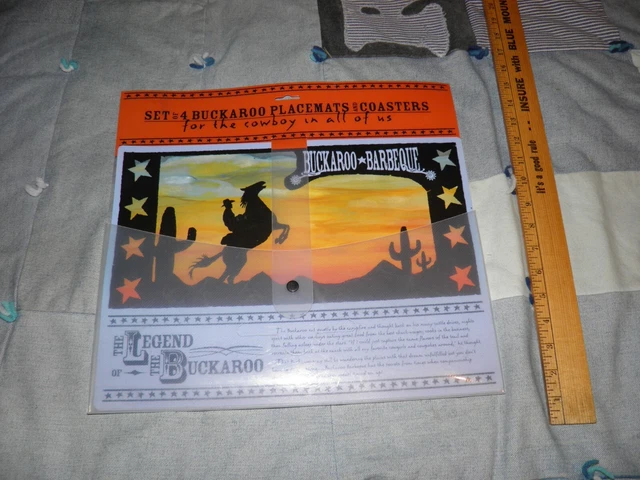 The Companion Group, Juego De Manteles De Barbacoa Buckaroo, Nuevos En Paquete