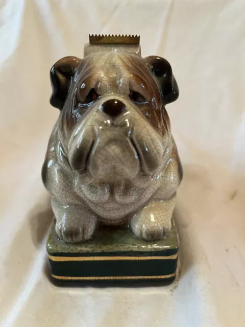 Porcelain Bulldog Tape Dispenser (667)