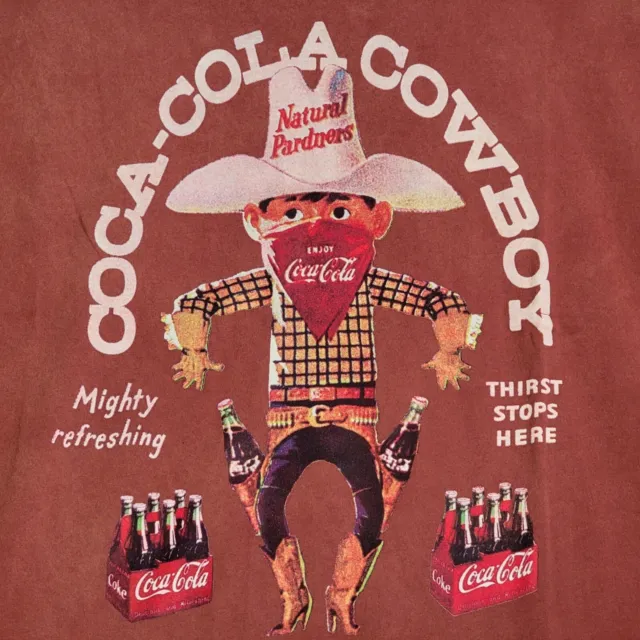 Lucky Brand COCA COLA Shirt EXTRA LARGE XL RED COKE COWBOY CASUAL SODA Mens NWT