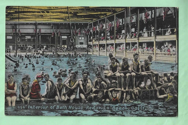 Redondo Beach, California. Interior Of Bath House.