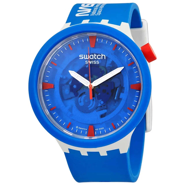 OROLOGIO DA UOMO Swatch Tuta Al Quarzo Quadrante Blu SB03Z100 EUR