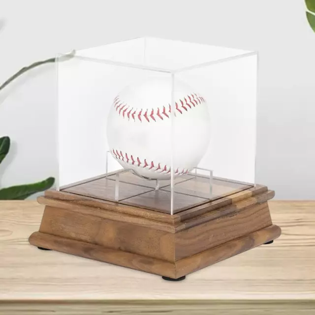 Baseball Display Case Souvenir Storage Box Holder Dustproof