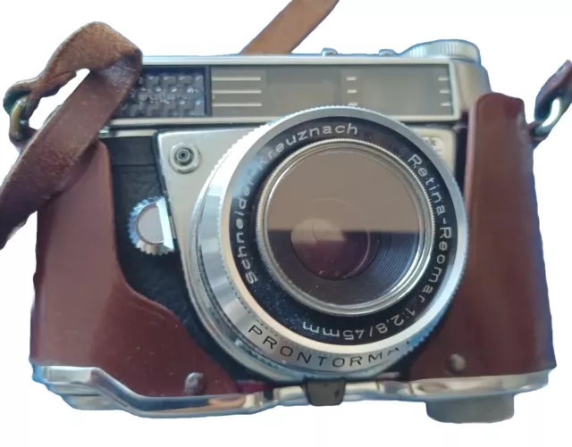 KODAK Retina automatic I with Cutter Reomar (1:2.8 / 45 mm) #retro #leather