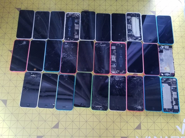 Lot De 4 IPhone 6 Plus HS Pour Pièces - ICloud Bloqué, écran Cassé, 16Go, Désimlocké