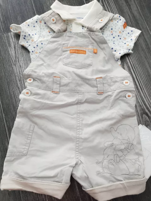 Bnwt Humphreys Corner Dungarees & Bodysuit 3-6 Spring Baby Shower Gift Holiday