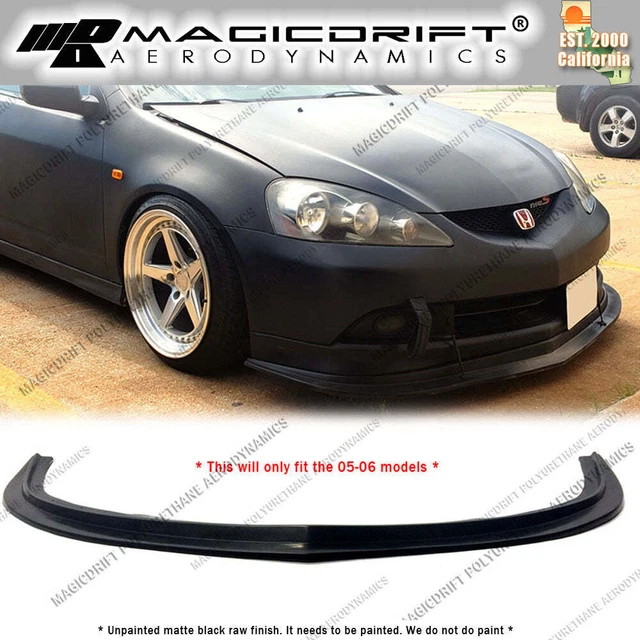 For 05 06 Acura RSX DC5 MDA Splitter Style Front Bumper Lip Kit Urethane PU