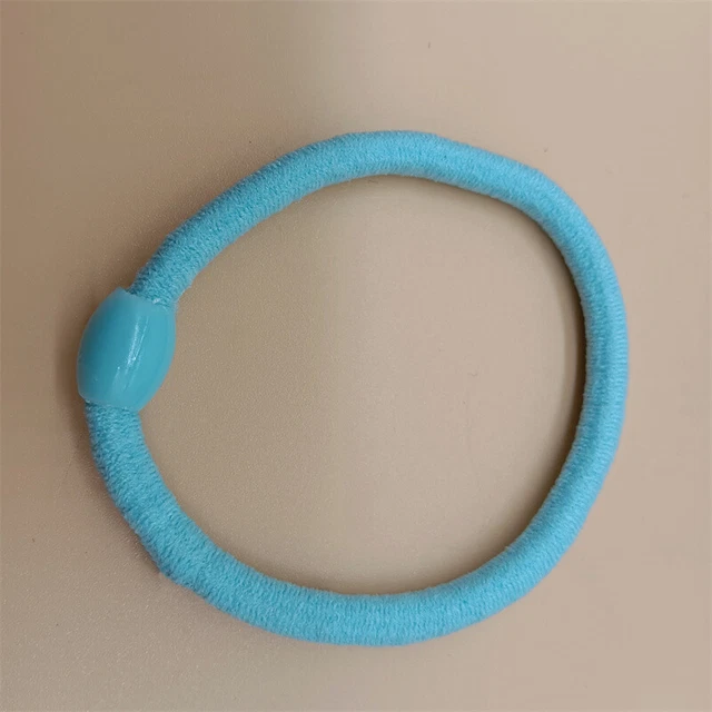 1PC New Hair Accessories Women High Elastic Hair Tie Rope light blue Hair Ring