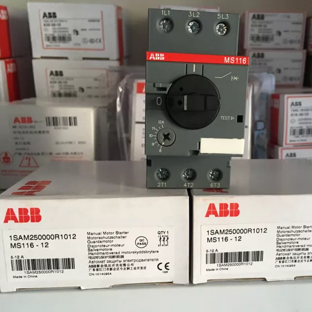 1pc ABB MS116-12 - 1SAM250000R1012 - Manual Motor Starter