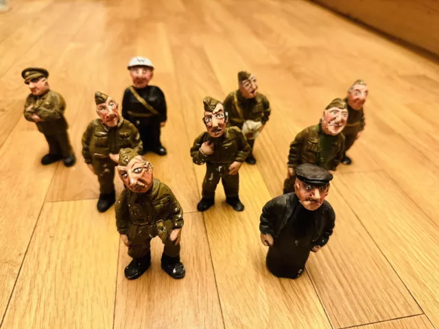 Model Railway 9 pcs G Gauge Figures Dad’s Army