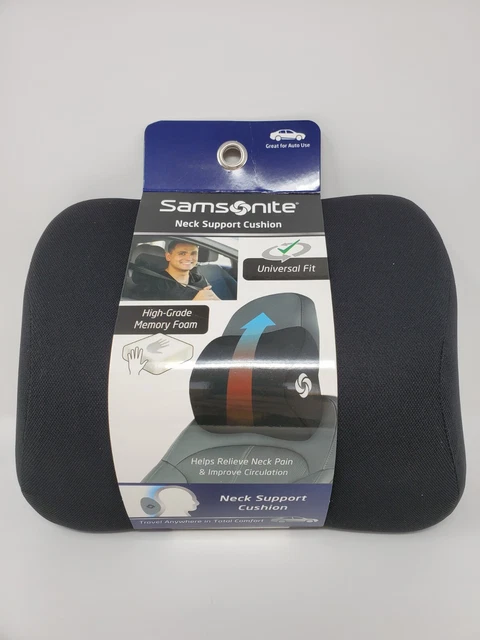 Samsonite  Neck Pillow SA5242 Memory Foam Universal Fit Helps Relieve Neck Pain
