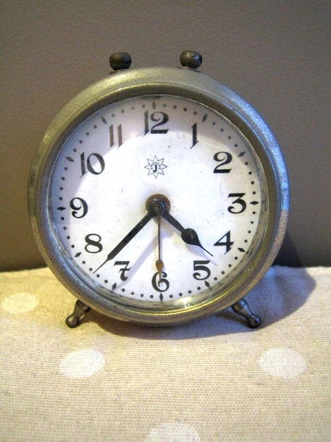 Sveglia Sveglietta Orologio Junghans Primi '900, Funzionante, Quadrante Smalto