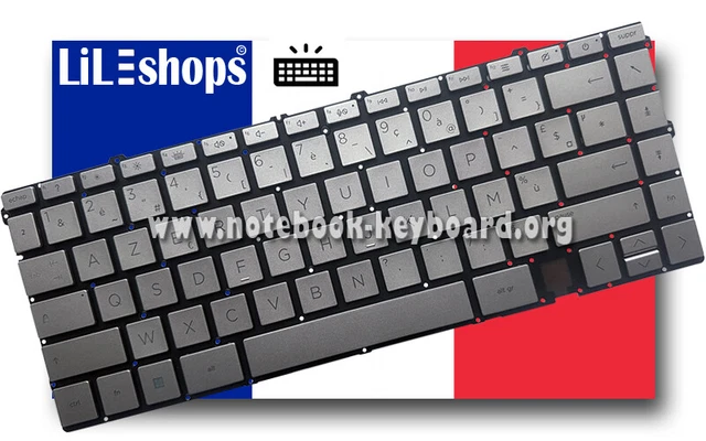 Clavier AZERTY Français Pour HP Envy X360 15-dr0000nf, 15-ds0014nf - Compatible HP Spectre X360 - Neuf
