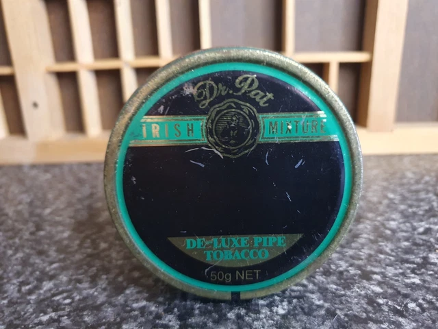 VINTAGE DR PAT Irish Mixture Pipe Tobacco Tin $9.00