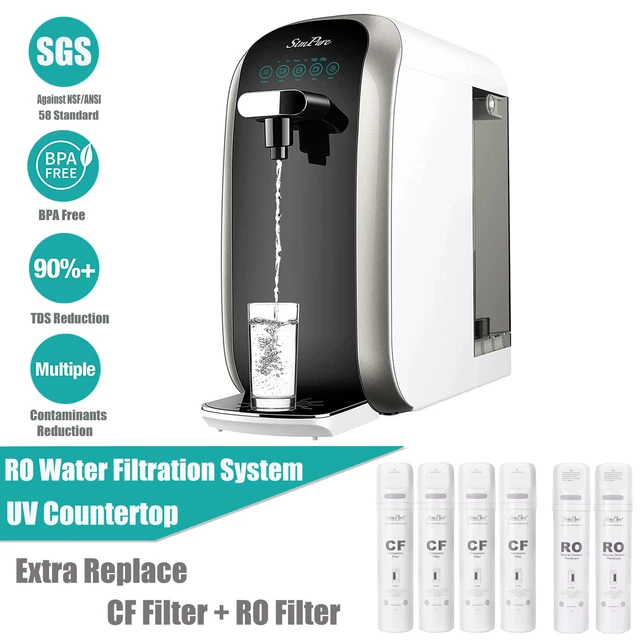 4STAGE UV COUNTERTOP Reverse Osmosis Water Filter System Filtration
