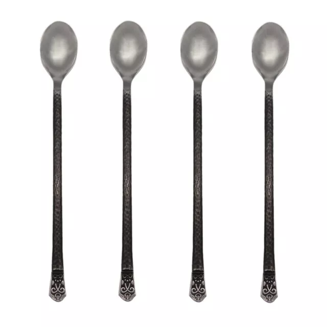 Gourmet Settings Avalon 18/10 Stainless Steel Iced Beverage Spoon (Set of Four)